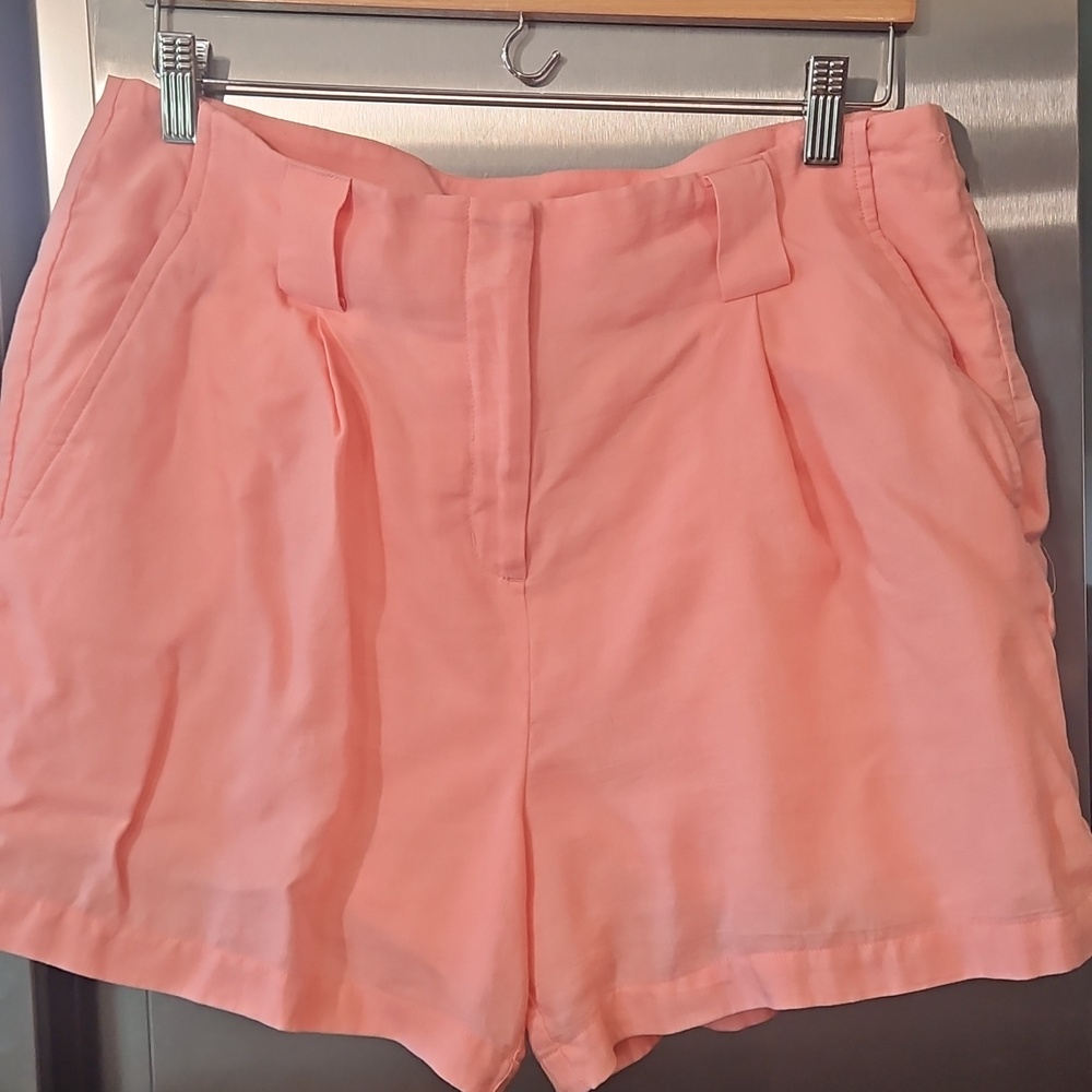 Spartina 449 Coral High Waist Women's Shorts With Belt